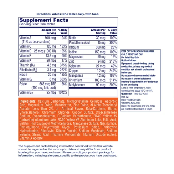 1274752-847__2 One A Day Women's 50+ Healthy Advantage Multivitamin, 300 Tablets