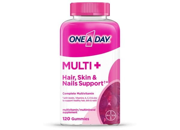 One A Day® MULTI+ Hair, Skin & Nails Support, Multivitamin + Boost of Support for Healthy Hair, Skin & Nails