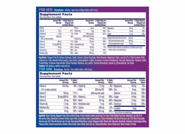 One A Day® Pre-Pregnancy Couple’s Pack