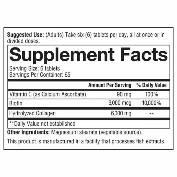 yoitheory_collagen3 Youtheory Collagen Plus Biotin, 390 Tablets