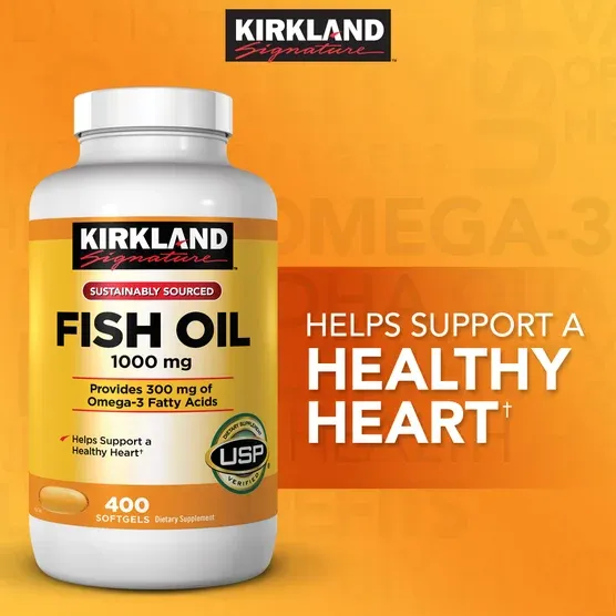 926628-847__2 Kirkland Signature Fish Oil 1000 mg., 400 Softgels