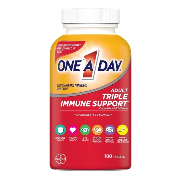 One A Day? Triple Immune Support* Complete Multivitamin with Vitamins C, D and Zinc