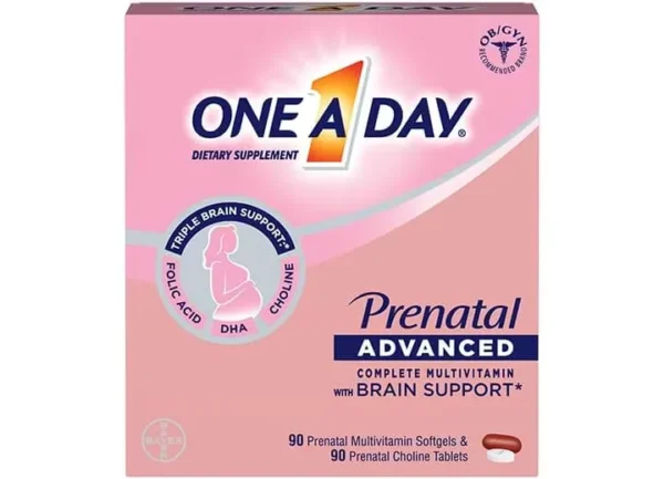 prenatal-advanced-detail-box One A Day? Prenatal Advanced Complete Multivitamin with Brain Support